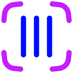 Align Three Vertical Frame Icon from Flex Neon Set