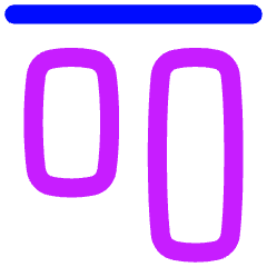 Align Top 1 Icon from Flex Neon Set