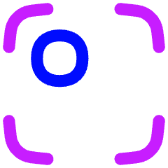 Align Top Left Frame Circle Icon from Flex Neon Set