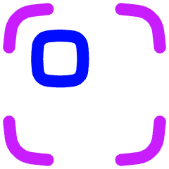 Align Top Left Frame Square Icon from Flex Neon Set