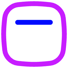 Align Top Square Icon from Flex Neon Set