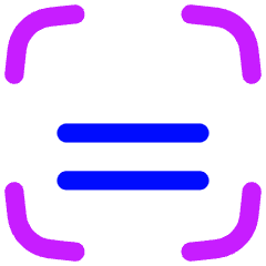 Align Two Bottom Frame Icon from Flex Neon Set