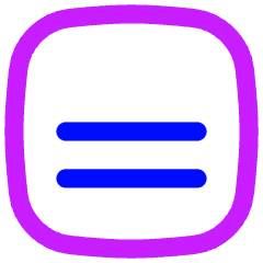 Align Two Bottom Square Icon from Flex Neon Set