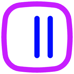 Align Two Right Square Icon from Flex Neon Set