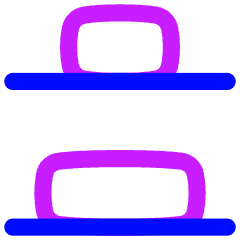 Distribute Bottom Icon from Flex Neon Set