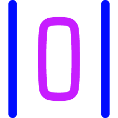 Distribute Horizontal Icon from Flex Neon Set
