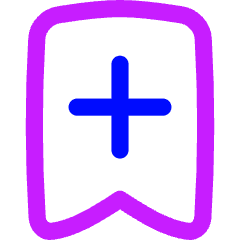 Add Bookmark Icon from Flex Neon Set