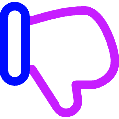 Dislike 1 Icon from Flex Neon Set