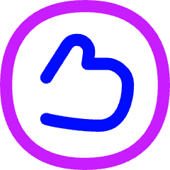 Like Circle Icon from Flex Neon Set