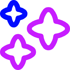 Multiple Stars Icon from Flex Neon Set