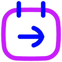 Calendar Jump To Date Icon from Flex Neon Set