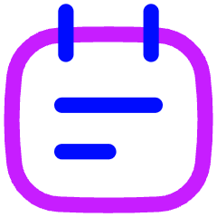 Calendar Note Icon from Flex Neon Set