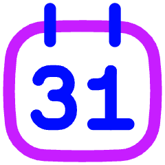 Monthly Calendar Icon from Flex Neon Set