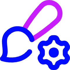 Brush Setting Gear Icon from Flex Neon Set