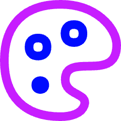 Paint Palette Icon from Flex Neon Set