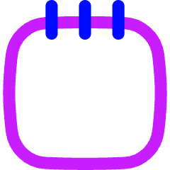 Blank Notepad Icon from Flex Neon Set