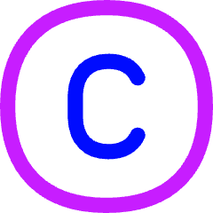 Copyright Icon from Flex Neon Set
