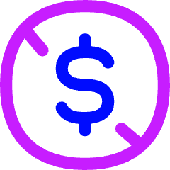 Non Commercial Dollars Icon from Flex Neon Set