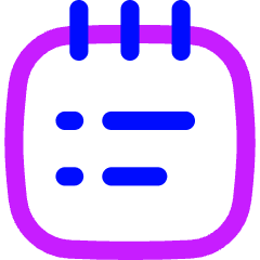 Notepad List Icon from Flex Neon Set