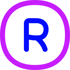 Registered Icon from Flex Neon Set