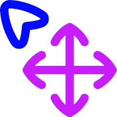 Arrow Cursor Move Icon from Flex Neon Set