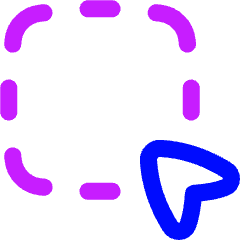 Cursor Area Selection 1 Icon from Flex Neon Set