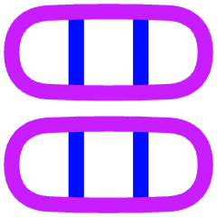 Dashboard Horizontal Pills Thirds Icon from Flex Neon Set