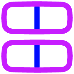 Dashboard Horizontal Rectangle Half Icon from Flex Neon Set