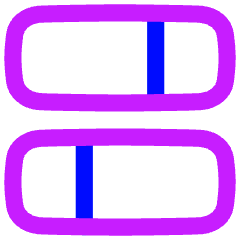 Dashboard Horizontal Rectangle Split 1 Icon from Flex Neon Set
