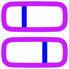 Dashboard Horizontal Rectangle Split 2 Icon from Flex Neon Set