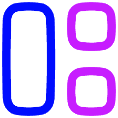Dashboard Square Vertical Rectangle 2 Icon from Flex Neon Set