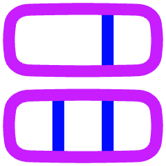Dashboard Vertical Rectangle 3 Icon from Flex Neon Set