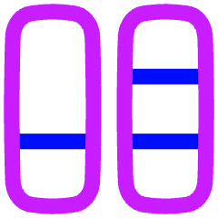 Dashboard Vertical Rectangle Split 4 Icon from Flex Neon Set