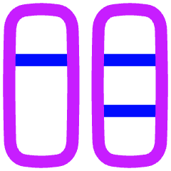 Dashboard Vertical Rectangle Split 5 Icon from Flex Neon Set