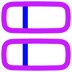 Dashboard Vertical Rectangle Split Left Icon from Flex Neon Set