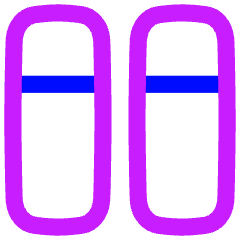 Dashboard Vertical Rectangle Split Top Icon from Flex Neon Set