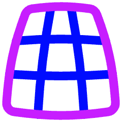 3d Perspective Grid Icon from Flex Neon Set