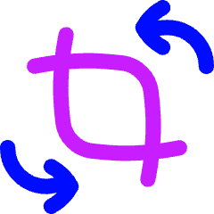 Crop And Rotate Icon from Flex Neon Set