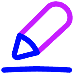 Pencil Line Icon from Flex Neon Set