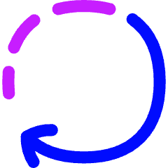 Rotate Right 2 Icon from Flex Neon Set