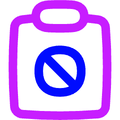 Clipboard Block Icon from Flex Neon Set