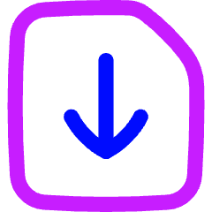 Download File Icon from Flex Neon Set