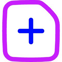 File Add Icon from Flex Neon Set