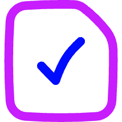 File Check Icon from Flex Neon Set