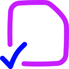 File Check Alternate Icon from Flex Neon Set