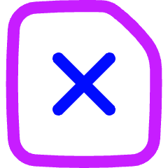 File Delete Icon from Flex Neon Set