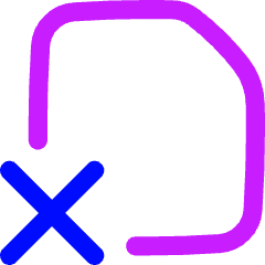 File Delete Alternate Icon from Flex Neon Set