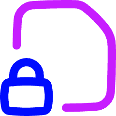 File Lock Icon from Flex Neon Set
