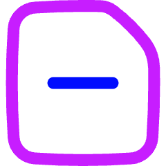 File Remove Icon from Flex Neon Set
