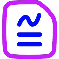 File Report Icon from Flex Neon Set